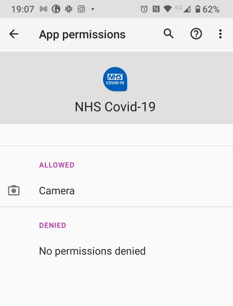 Android app permissions
